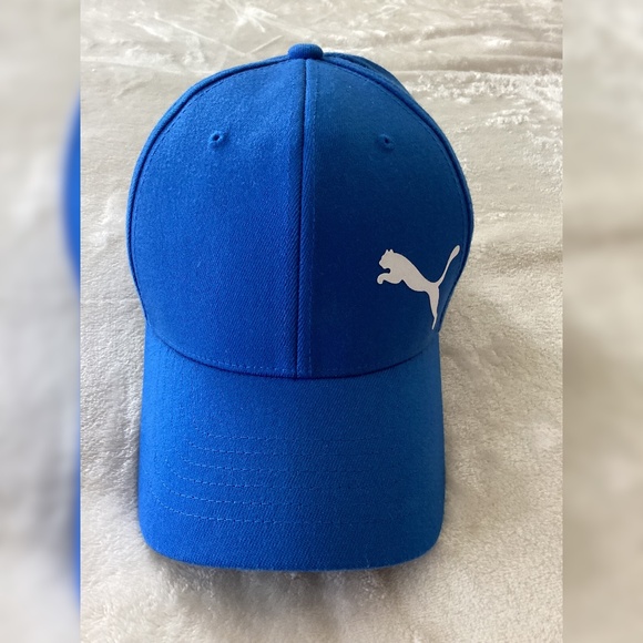 PUMA Flexfit Baseball Cap/Hat Size L/XL Blue/White - Picture 1 of 6